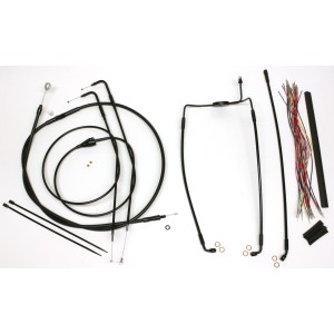 XR OE Style Black w/Black Fittings Non-ABS Handlebar Kit 15" - 17" Apes