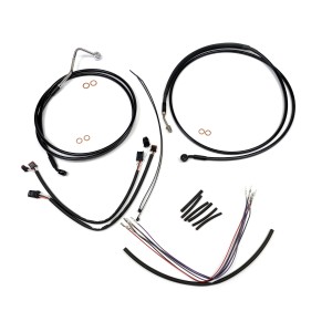 XR OE Style Black w/Black Fittings Handlebar Kit 12" - 14" Apes