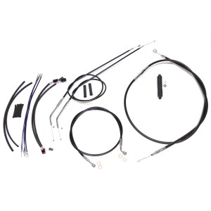 XR OE Style Black w/Chrome Fittings Handlebar Kit 12" - 14" Apes