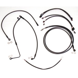 Black Pearl Softail Handlebar Installation Kit 18"-20" Ape Hangers