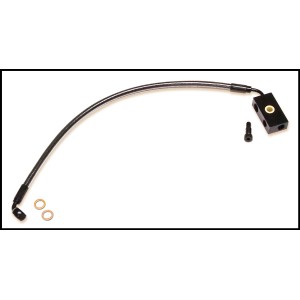 Black Pearl ABS Single Disc Lower DOT Brake Assembly 