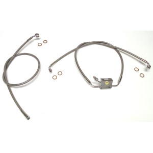 XR Stainless M8 Softail Dual Disc ABS Lower and 26" Upper Brake Line