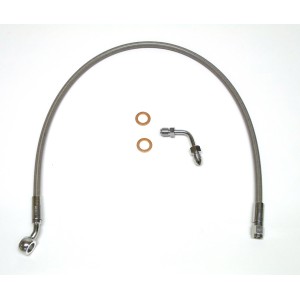 XR Stainless M8 Softail Dual Disc ABS 22" Upper Brake Line w/Adapter