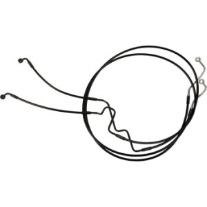 XR Black Coated ABS Lower Brake Line w/ Black Fittings