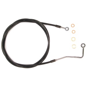 XR Stainless w/Black Coating Touring ABS Upper DOT Brake Line