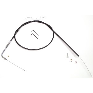 BYO® Braided Black Idle Cable 1995 & Older Threaded 90° Fitting