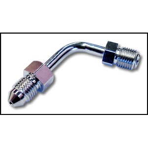 Chrome ABS Upper DOT Brake Line Adapter