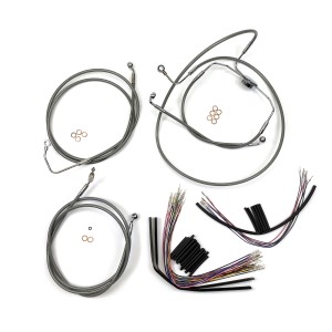 XR Stainless CVO Touring Handlebar Installation Kit 15"-17" Apes