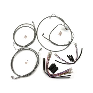 XR Stainless CVO Touring Handlebar Installation Kit 12"-14" Apes