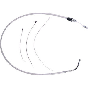 Polished Stainless Quick Connect Upper Clutch Cable