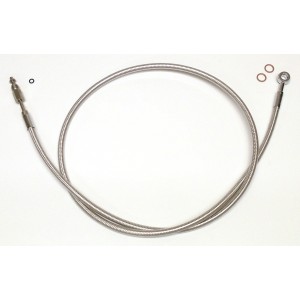60" Polished Stainless Hydraulic Clutch - 180° 10mm