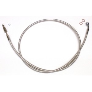 68" Polished Stainless Hydraulic Clutch - 35° 10mm