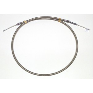 Polished Stainless Clutch Cable One-Piece Big Twin