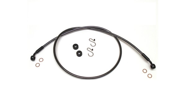 Black Hose & Stainless Green Banjos Pro Braking PBK7212-BLK-GRE Front/Rear Braided Brake Line Black Hose & Stainless Green Banjos Pro Braking PBK7212-BLK-GRE Front/Rear Braided Brake Line