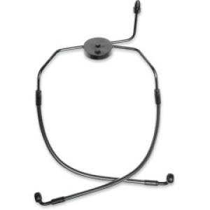 Black Pearl Designer Lower DOT Brake Line Kit Dual Disc Non-ABS