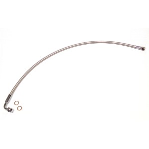 12" Polished Stainless Designer Upper DOT Brake 90° 10mm