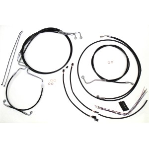 XR OE Style Black w/ Black Fittings Handlebar Installation Kit 12"-14" Apes