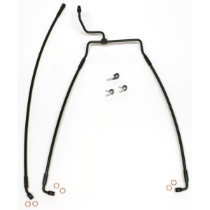 XR Black Coated 14-23 FLHR Non-ABS Brake Kit w/ Black Fittings