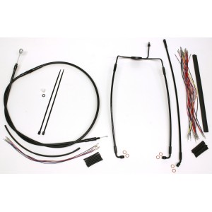 XR OE Style Black w/Black Fittings Handlebar Kit 15" - 17" Apes