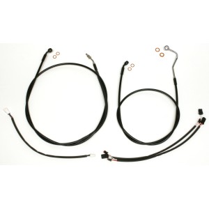 XR OE Style Black w/ Black Fittings Handlebar Installation Kit 12"-14" Apes