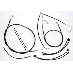 XR OE Style Black w/Chrome Fittings Handlebar Kit 15" - 17" Apes