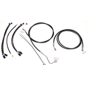 XR OE Style Black w/Chrome Fittings Handlebar Kit 12" - 14" Apes