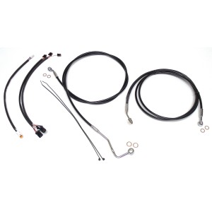 XR OE Style Black w/Chrome Fittings Handlebar Kit 12" - 14" Apes