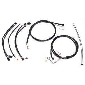XR OE Style Black w/Black Fittings Handlebar Kit 12" - 14" Apes
