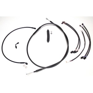 XR OE Style Black w/Black Fittings Handlebar Kit 12" - 14" Apes