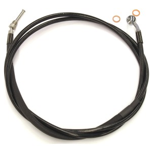 XR OE Style Black w/Chrome Fittings 76" Hydraulic Clutch Line