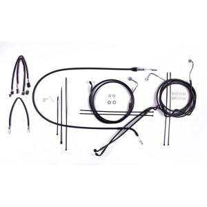 XR BLK/BLK Handlebar kit with Quick Connect Clutch 12" - 14" Apes
