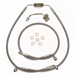 XR SS/CHRM 12-17 Dyna Dual Disc ABS Upper Brake Line Set