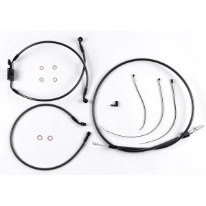 Black Pearl Touring Designer Handlebar Installation Kit 10" Rise