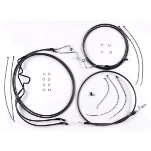 Black Pearl Touring Designer Handlebar Installation Kit 10" Rise