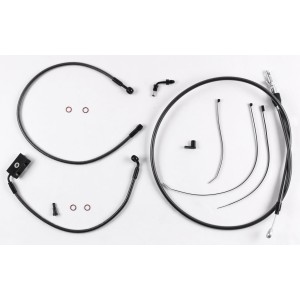 Black Pearl Touring Designer Handlebar Installation Kit 10" Rise