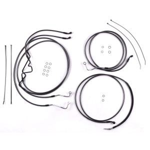 Black Pearl Touring Designer Handlebar Installation Kit 10" Rise