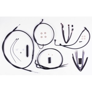 XR OE Style Black w/Black Fittings Handlebar Kit 12" - 14" Apes