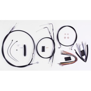 XR OE Style Black w/Chrome Fittings Handlebar Kit 12" - 14" Apes