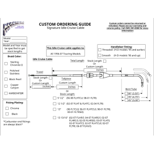 Custom Signature Idle-Cruise Cable
