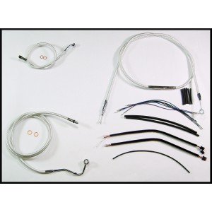 Sterling Chromite II Touring Handlebar Installation Kit 18"-20" with Ape Hangers