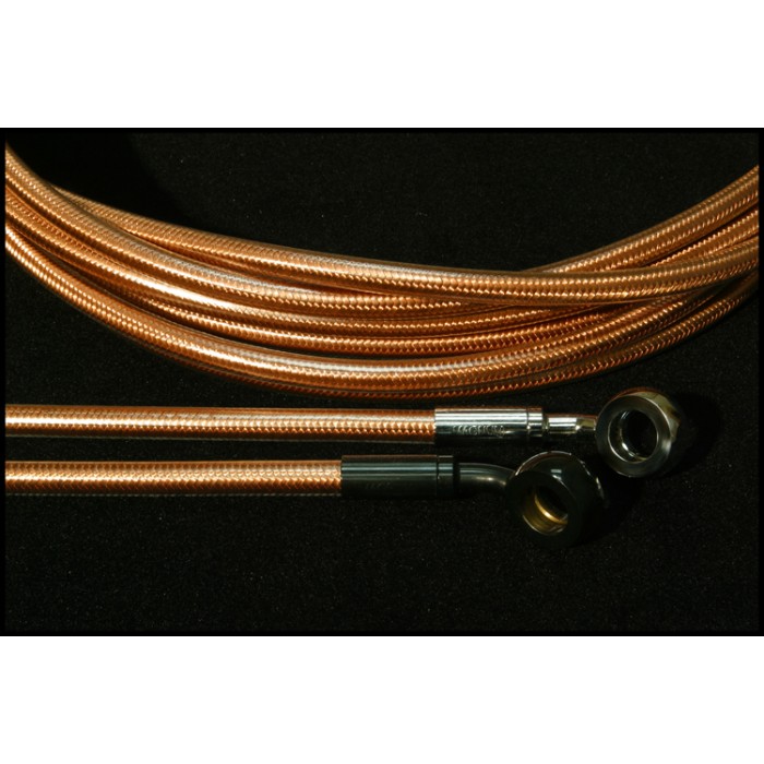 Copper Canyon Braided 72 Universal DOT Brake Line - Black Fittings