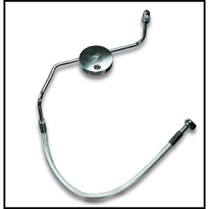 Polished Stainless Non-ABS Designer DOT Lower Single Disc Brake Kit