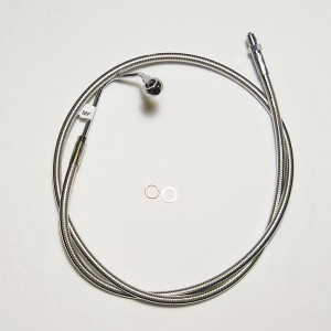 Polished Stainless Designer DOT ABS Mid-Line Brake 08-13