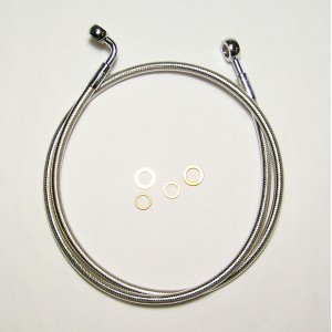 50" Polished Stainless E-Z Align Single Front Brake 35° 10mm