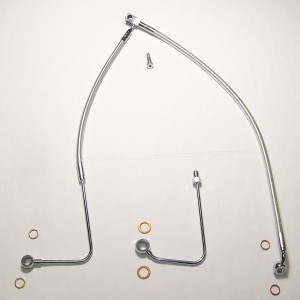 Single Disc Braided DOT ABS Front Brake Line Kits
